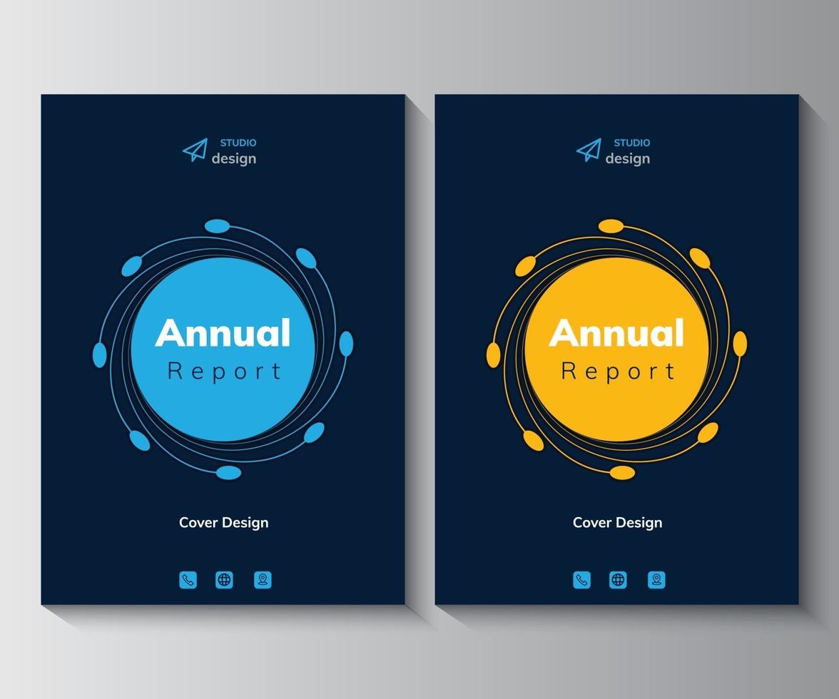 Annual Report Design Template,  Brochure,  Poster, Corporate  Flyer vector