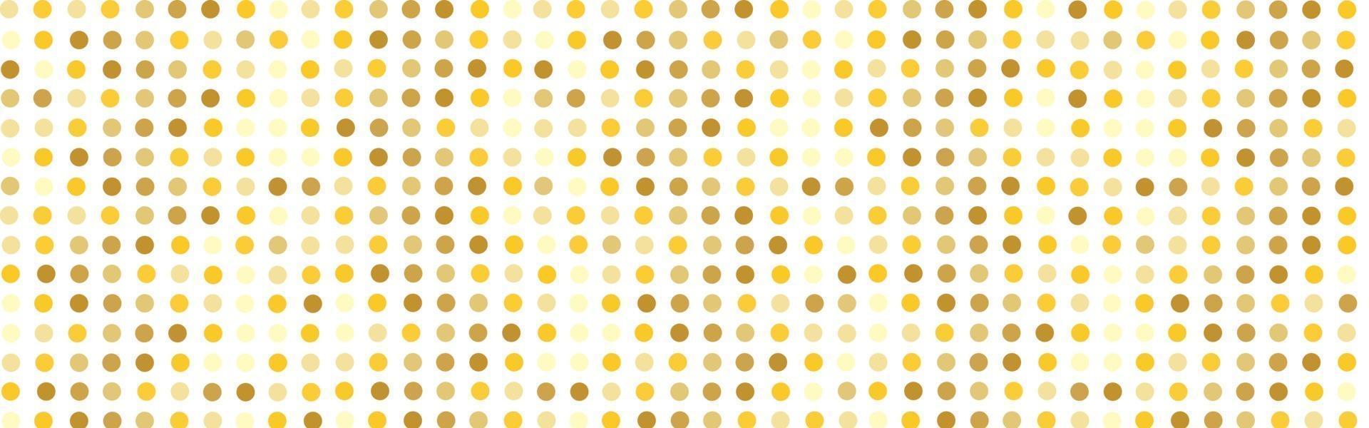 horizontal pattern with yellow dots vector