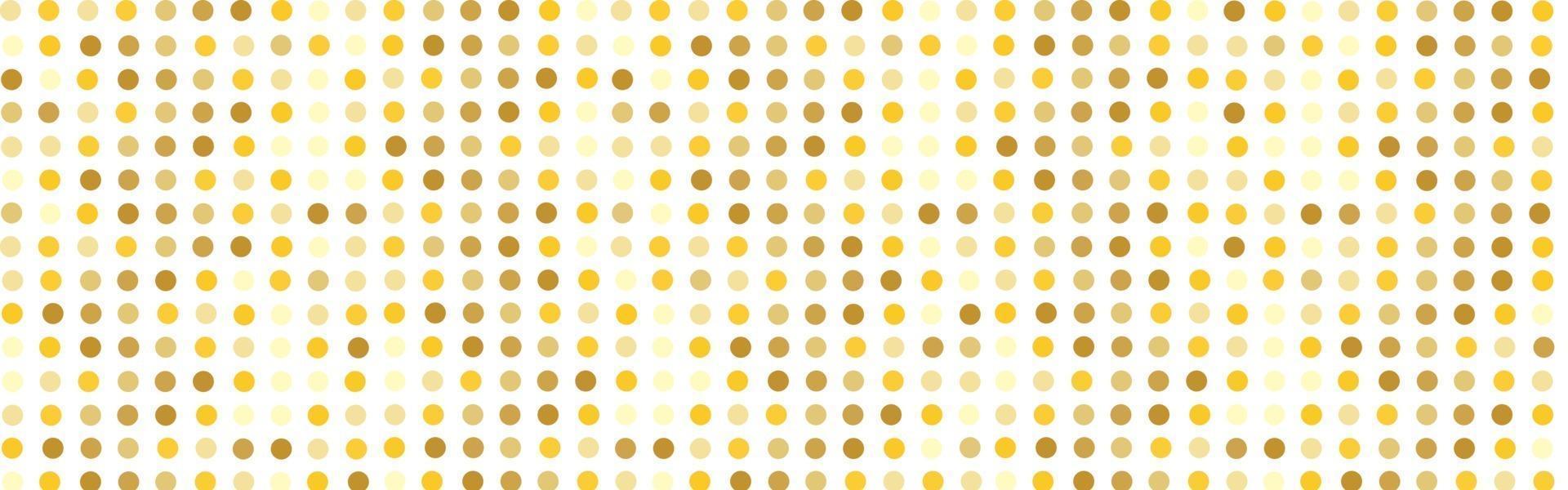 horizontal pattern with yellow dots vector