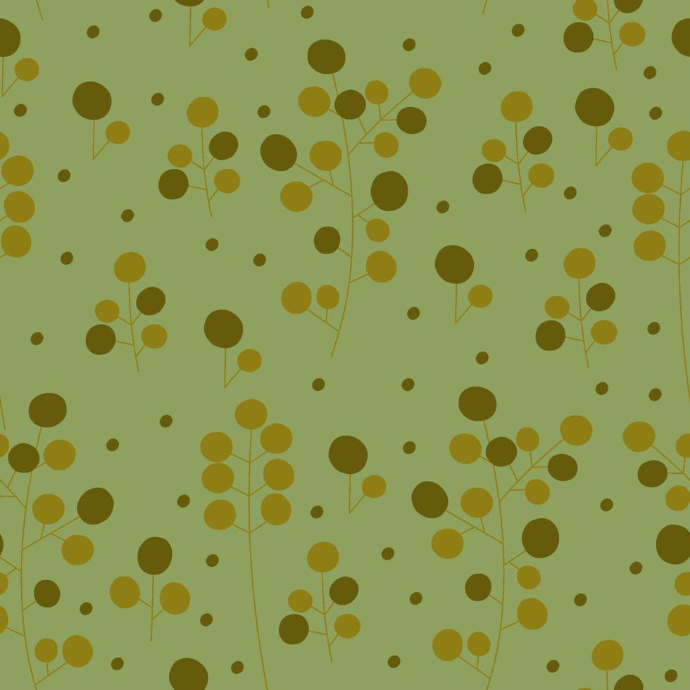 Autumn vector pattern of flowers.