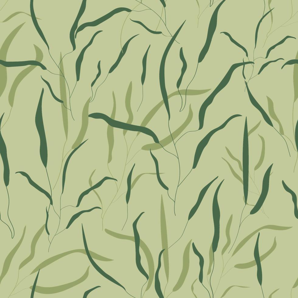 Vector pattern of light and dark leaves.