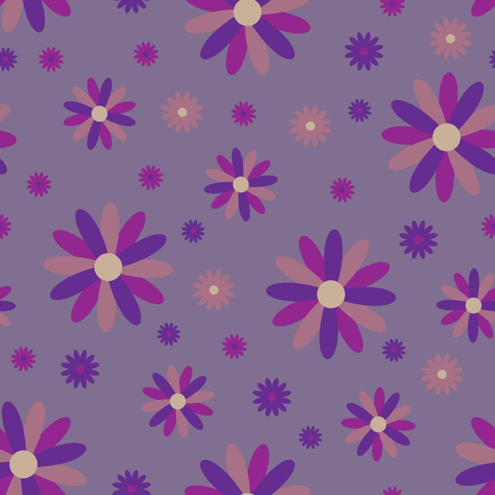 Flower vector pattern of multicolored color.