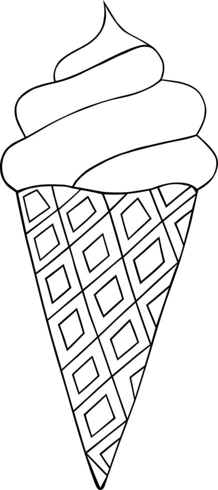 Ice cream in a waffle Cup..eps vector