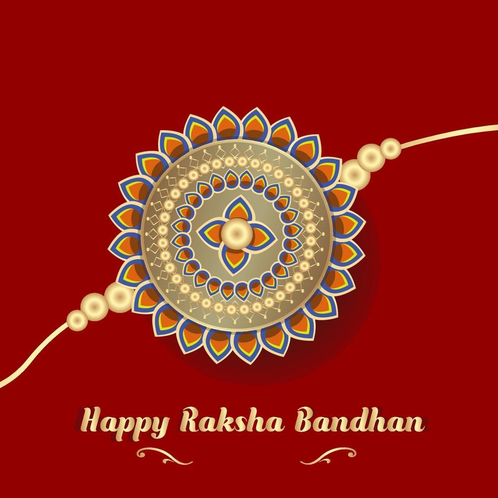 Ilustración de vector libre de fondo festivo raksha bandhan feliz