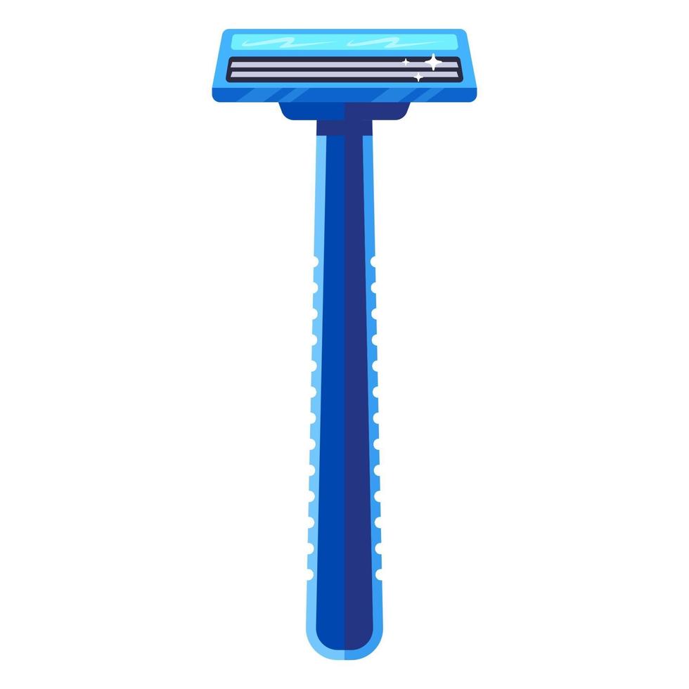 blue razor shaving machine. vector