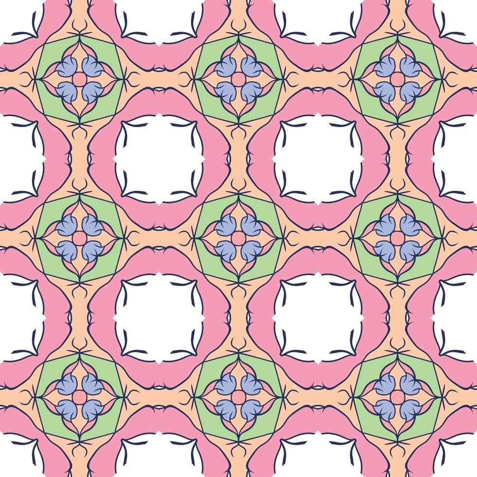 Hand drawn seamless repeat pattern vector