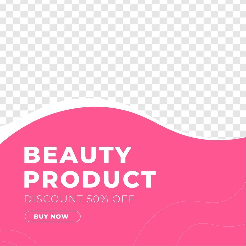 Beauty Makeup feed design social media post template vector