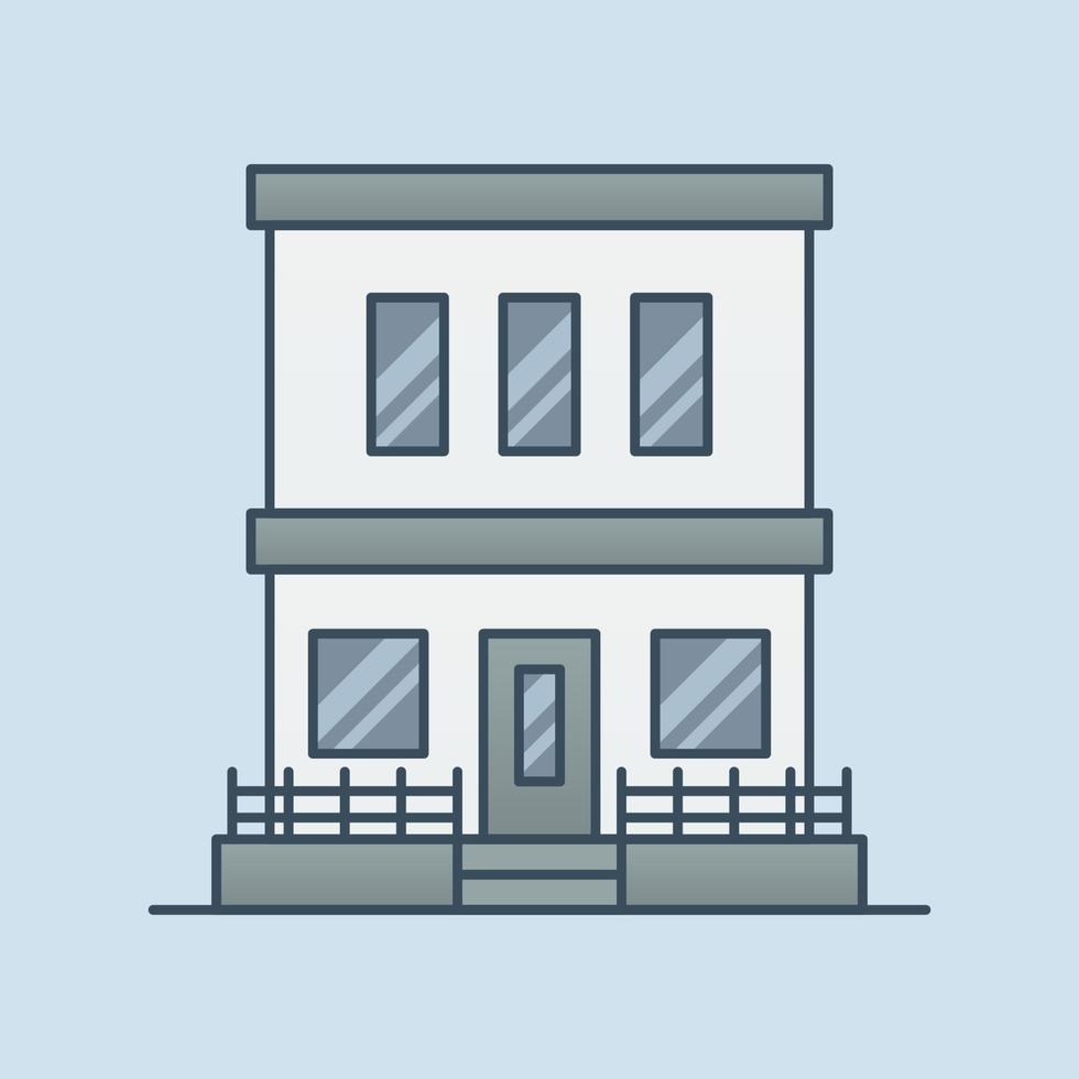 Storefront building vector icon illustration