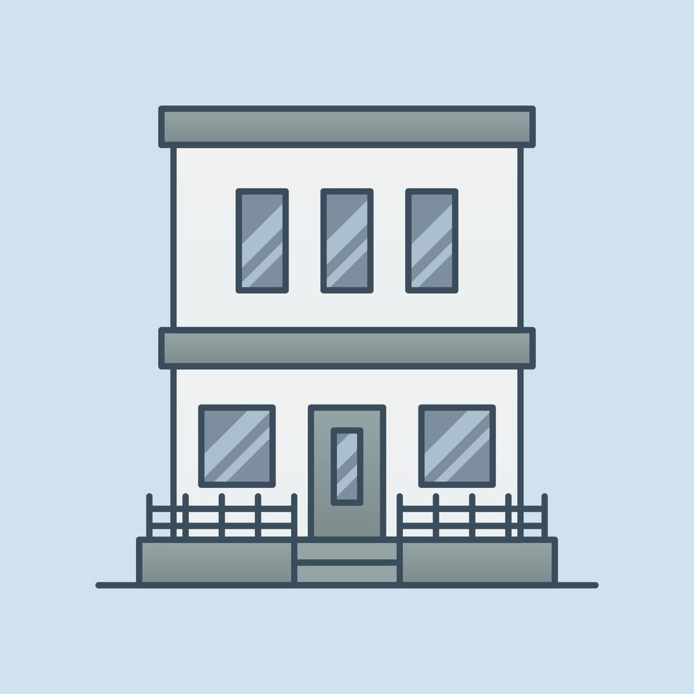 Storefront building vector icon illustration