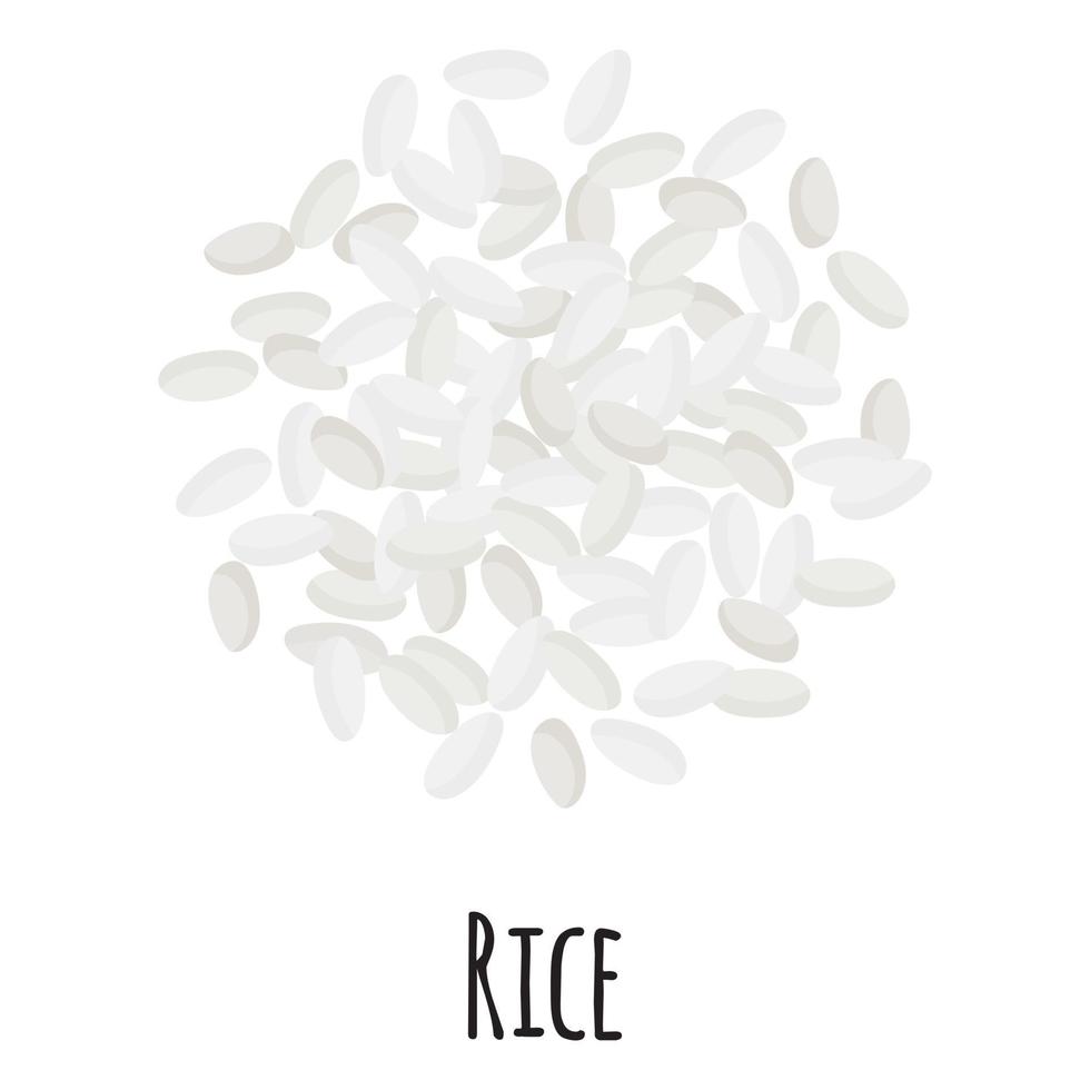 Rice for template farmer market design, label and packing. vector