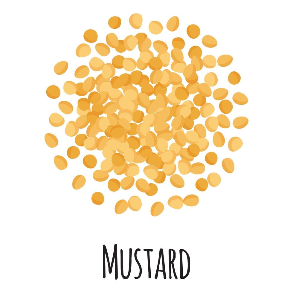 Mustard for template farmer market design, label and packing. vector