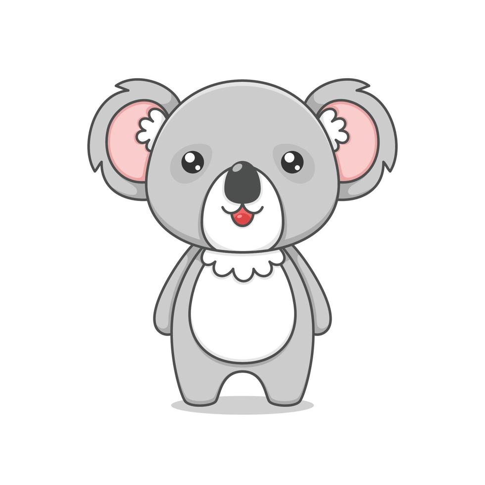 Cute Koala Cartoon Character vector