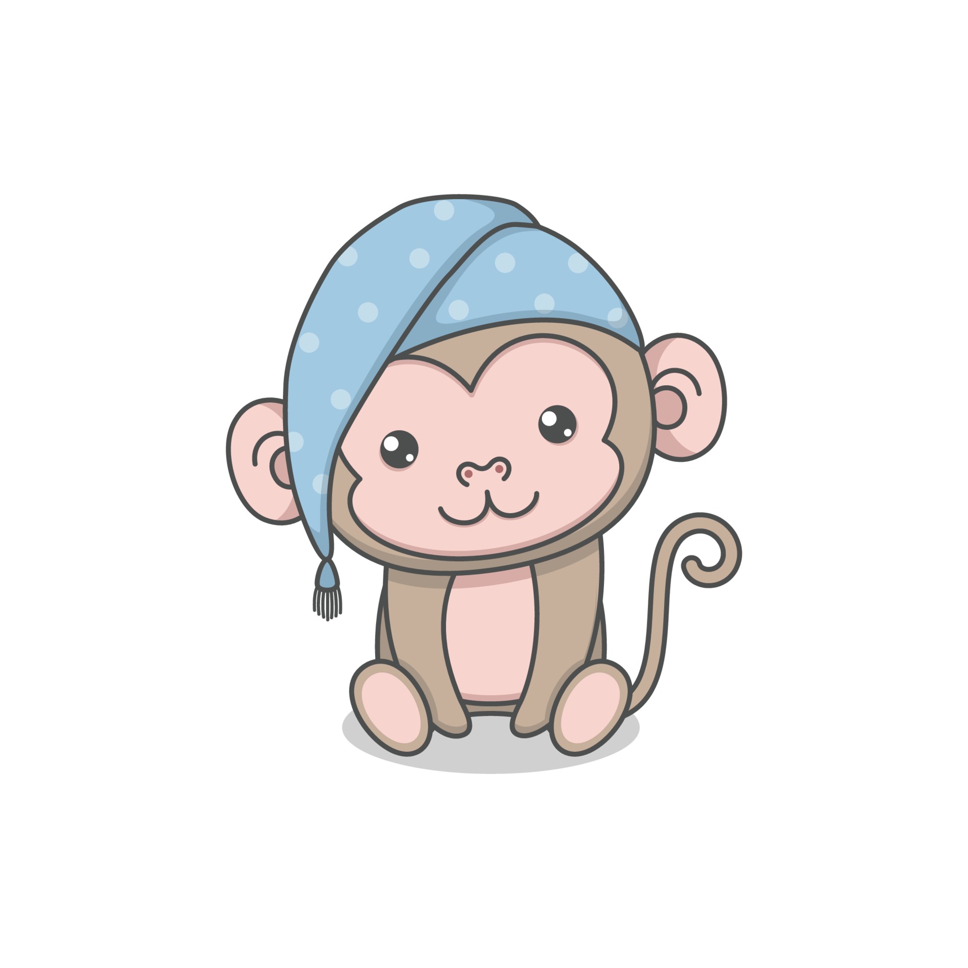 Cute Cartoon Monkey Wearing Sleeping Hat 3212213 Vector Art at Vecteezy Cute Cartoon Monkey Wearing Sleeping Hat 3212213 Vector Art at Vecteezy