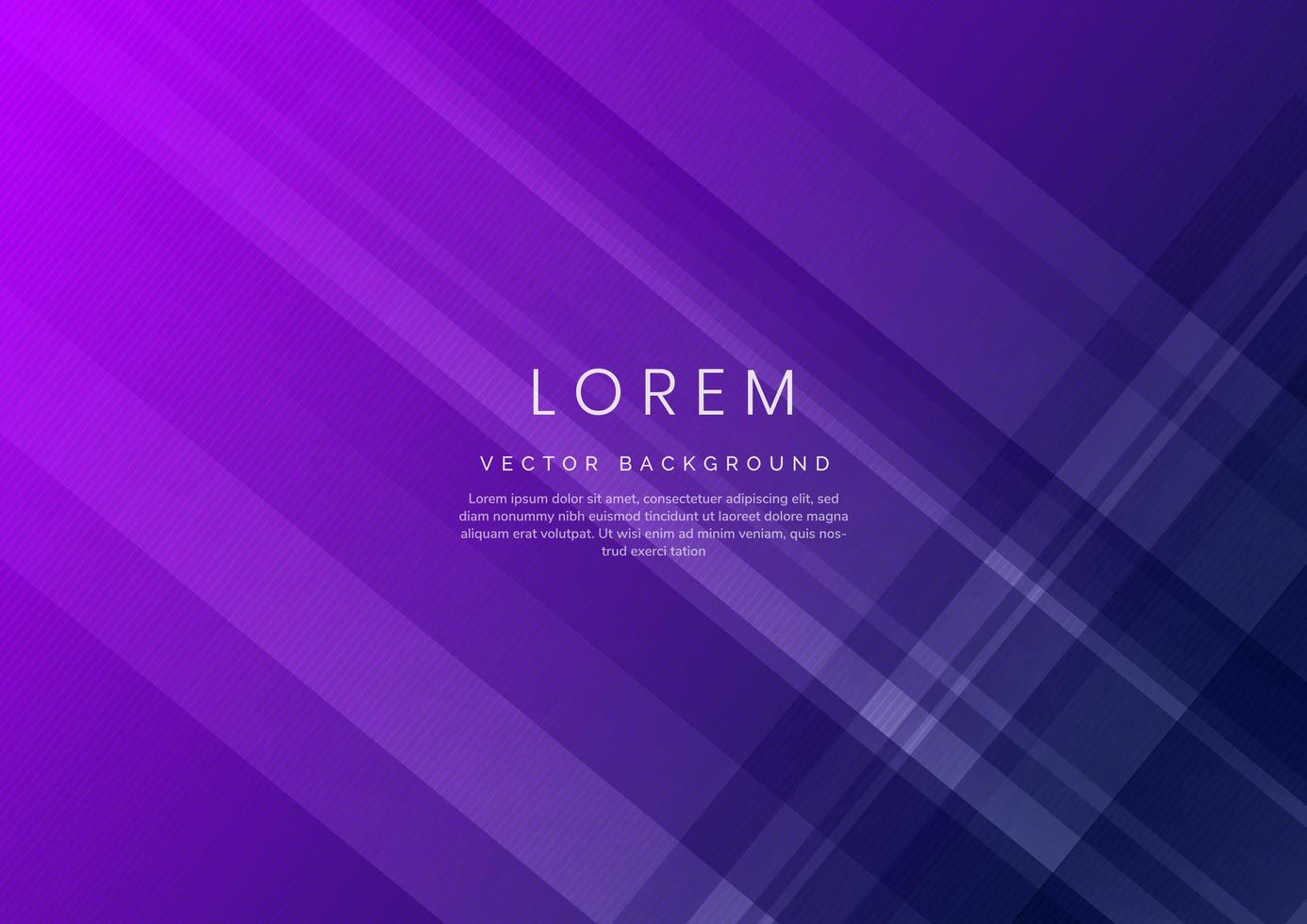 Abstract purple gradient geometric diagonal overlay layer background. vector
