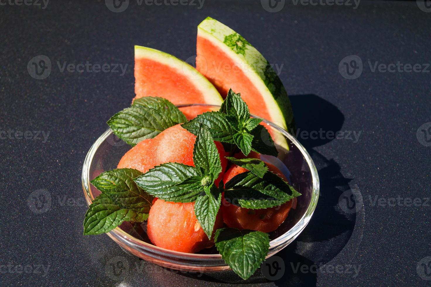 Watermelon and mint photo