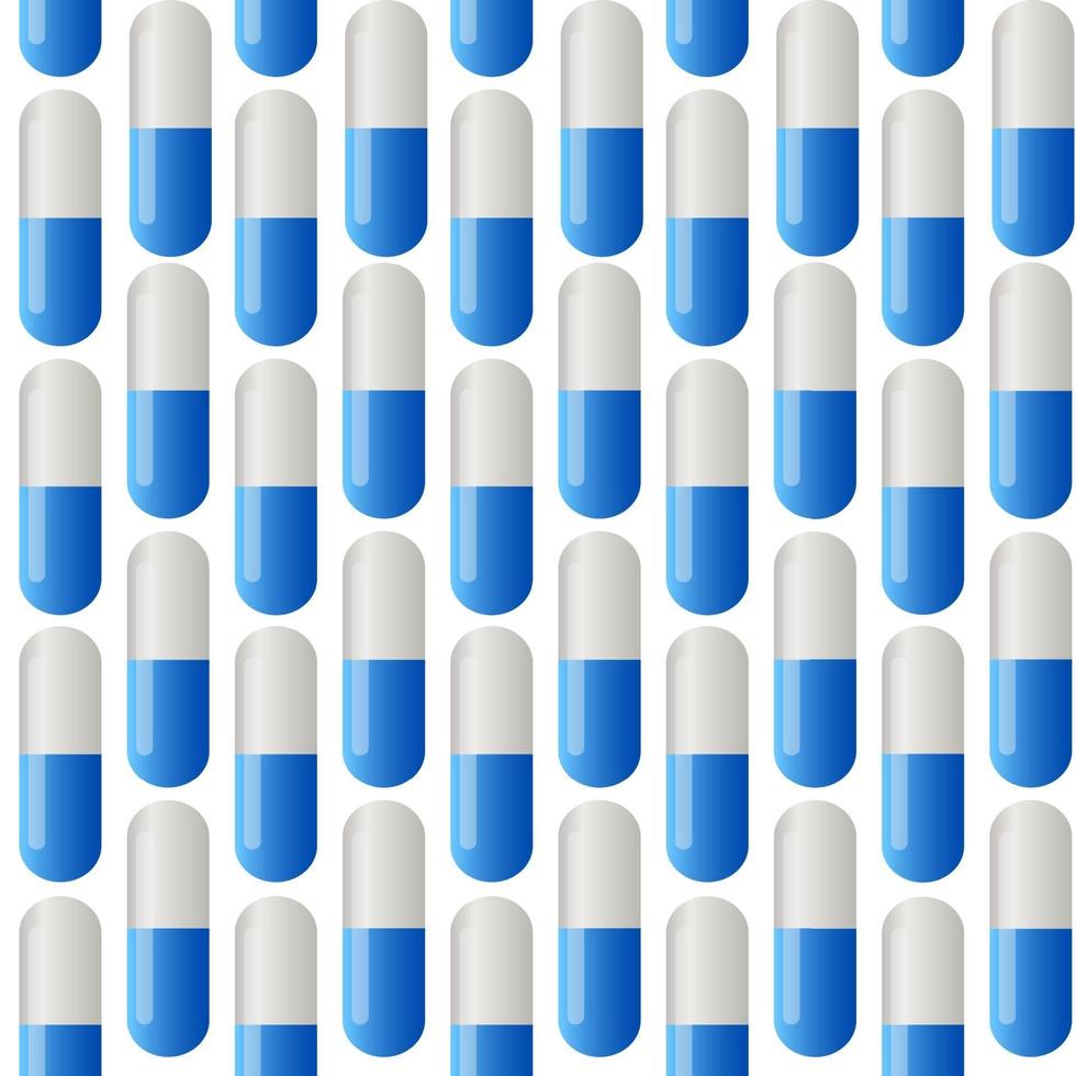 Medicine vector seamless pattern. Colorful tablets.