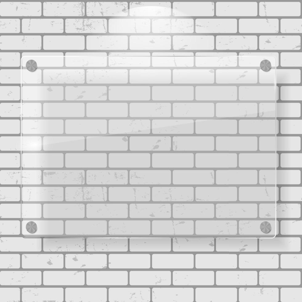 Frame on Brick Wall for Your Text and Images vector