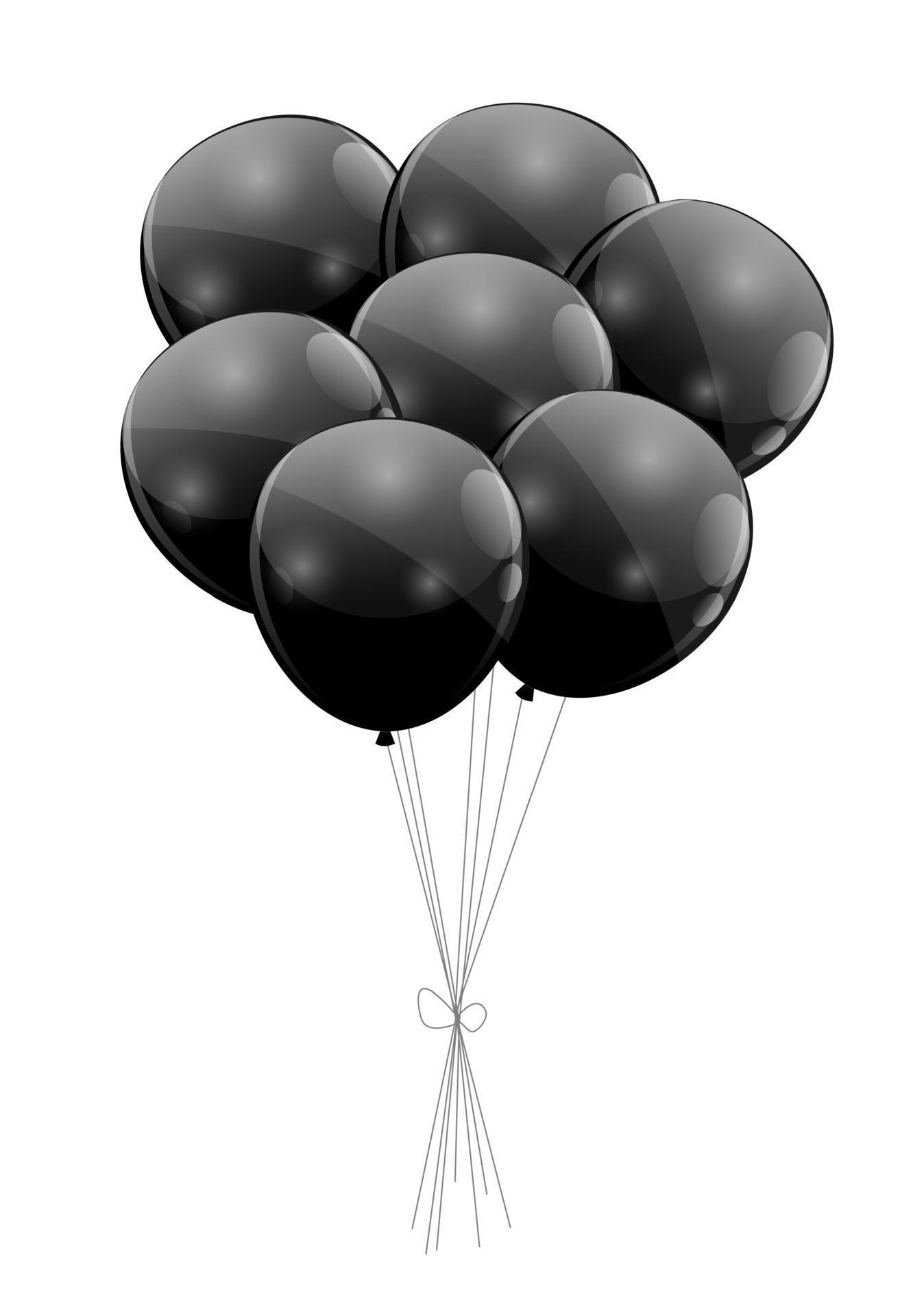 Black glossy balloons background vector illustration 3212471 Vector Art