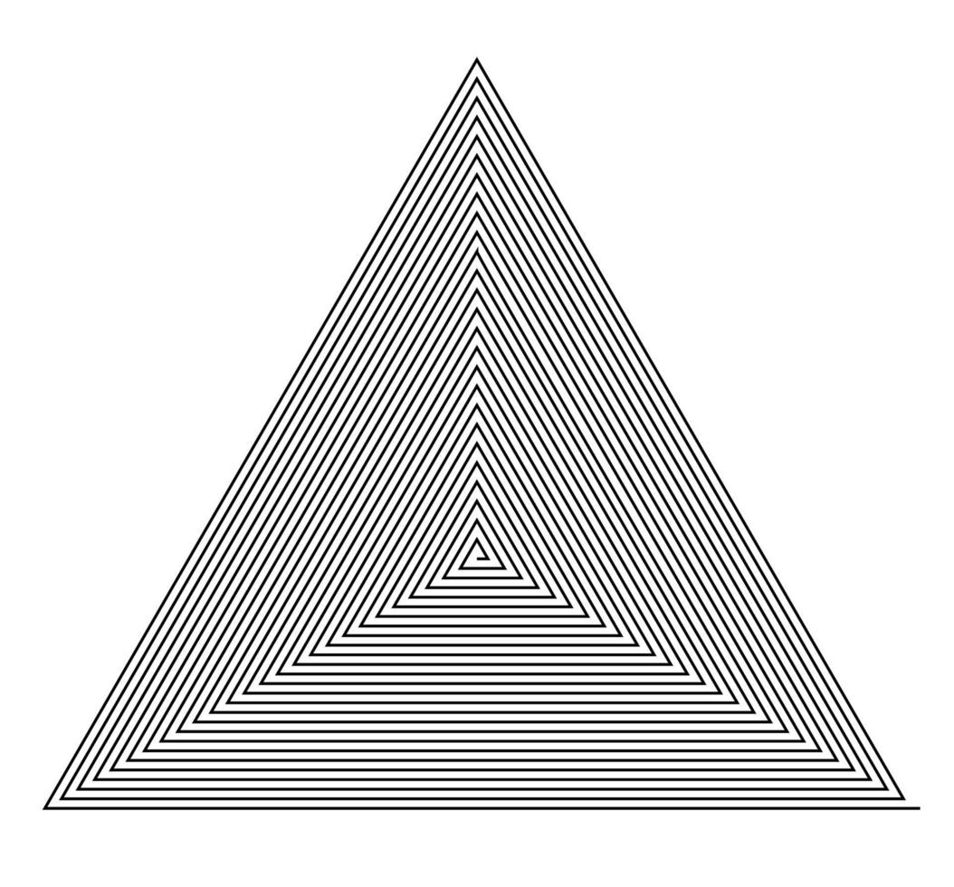 Black and White Hypnotic Background. Vector Illustration.
