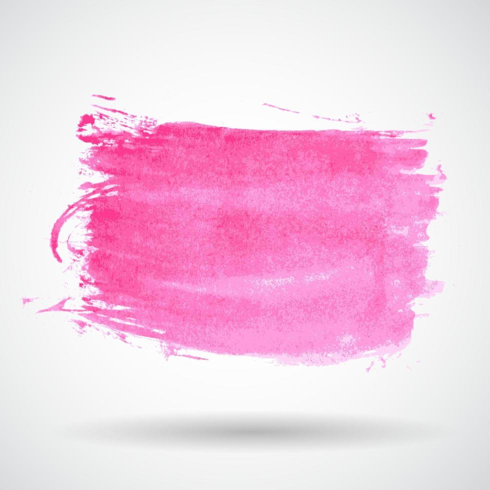 Ilustración de vector de banner de salpicaduras de grunge rosa abstracto