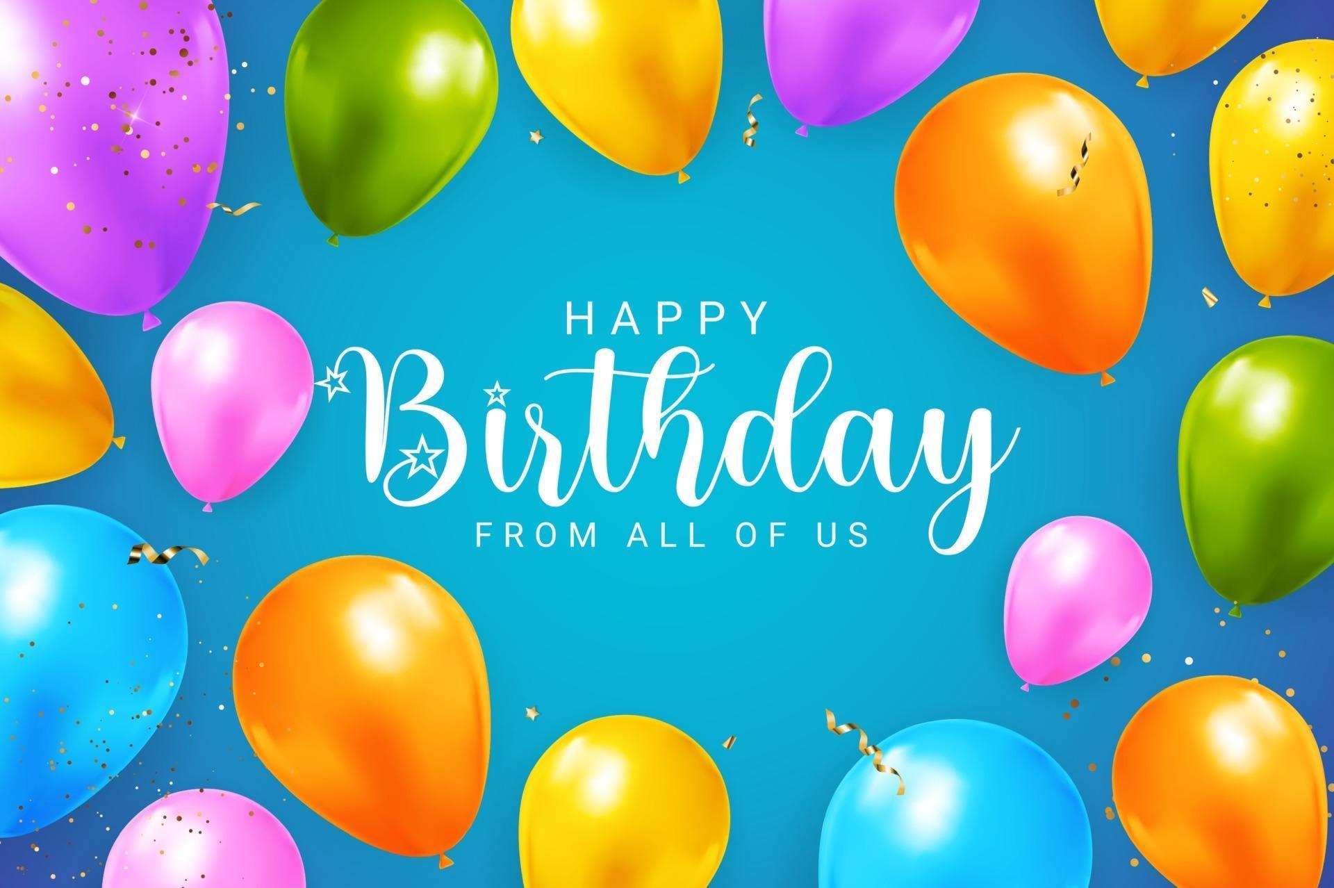 Happy Birthday Congratulations Banner Design With Confetti 3058021 