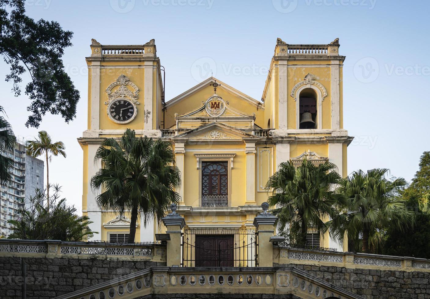 St. Lawrence old colonial heritage catholic church landmark in Macau China photo