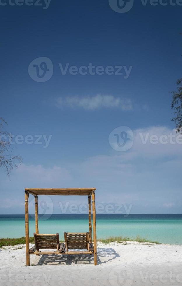 Long Beach en el paraíso tropical de la isla de Koh Rong, cerca de Sihanoukville, Camboya foto