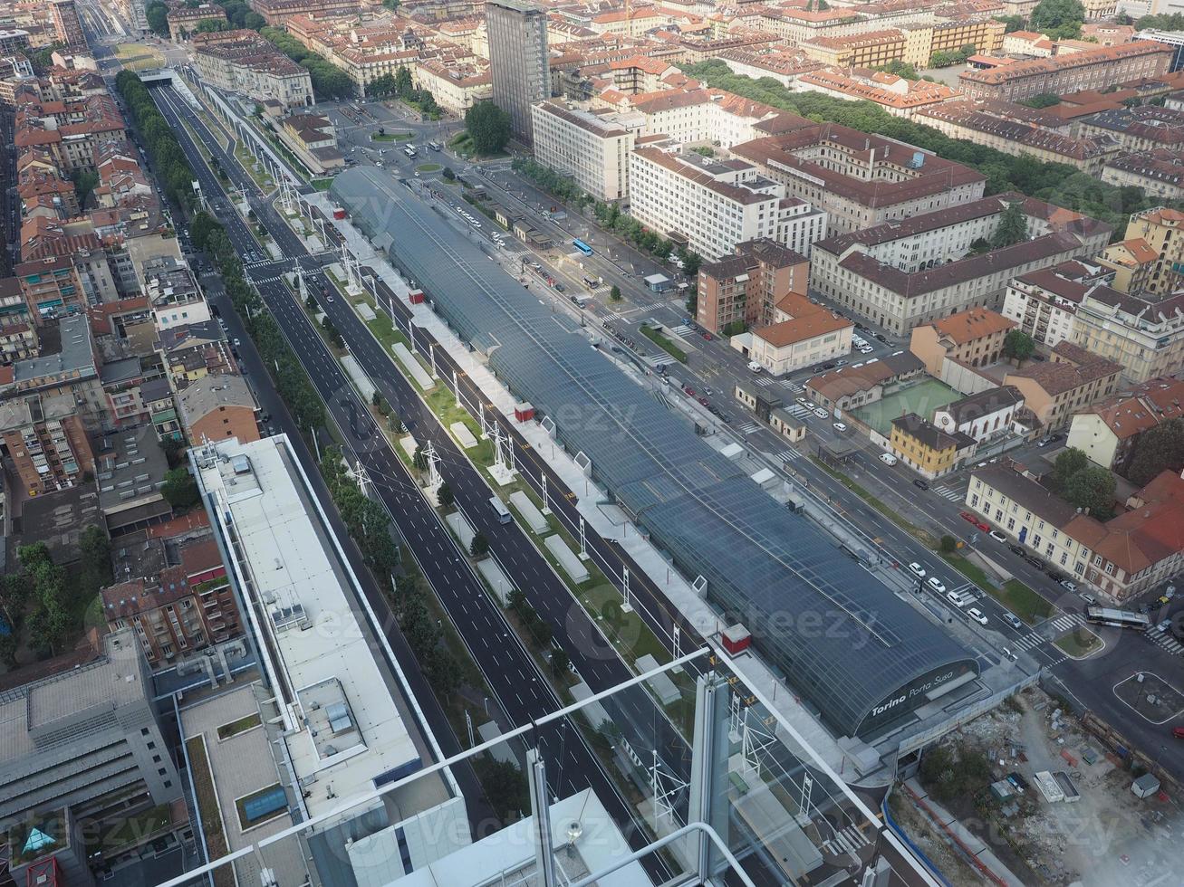 vista aerea de turin foto