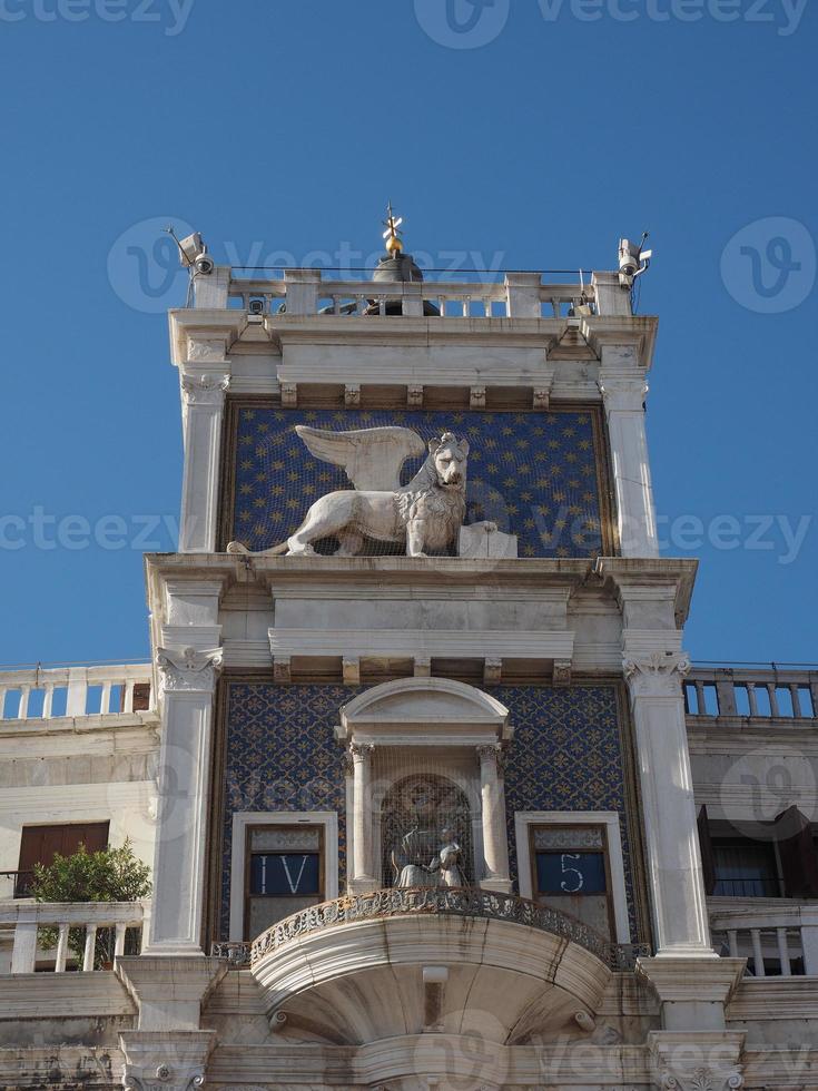 Torre del reloj de San Marcos en Venecia. foto