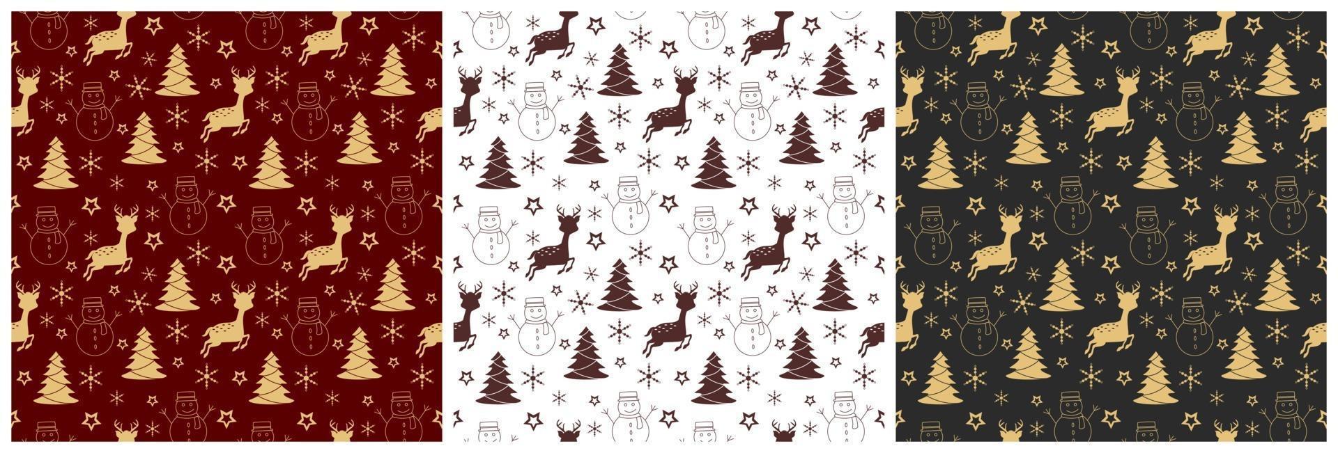 Christmas Background Seamless Pattern For Landing Page or Wallpaper vector