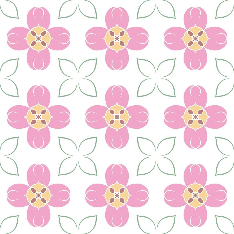 Hand drawn seamless repeat pattern vector