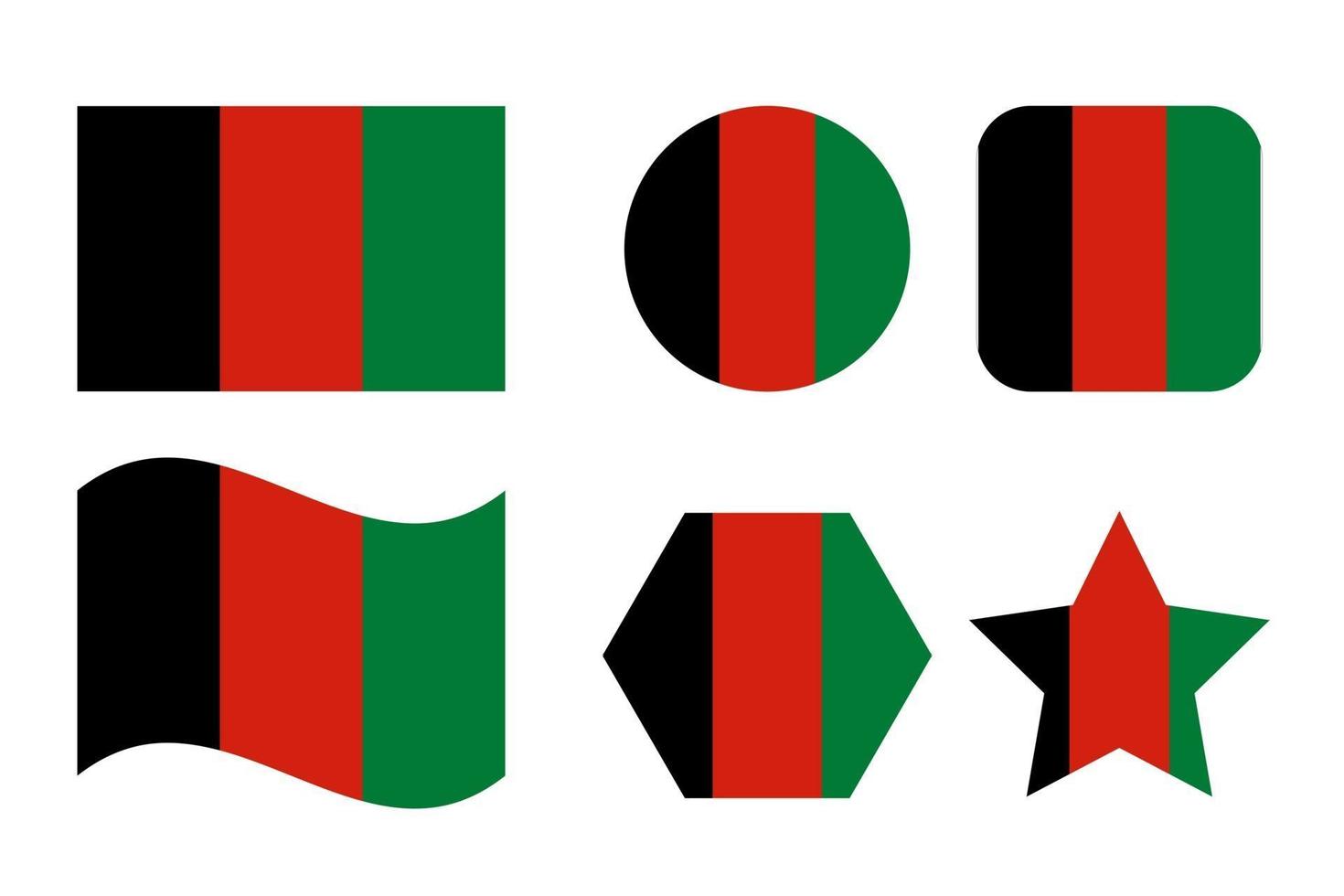 Afghanistan flag simple illustration for independence day or election vector