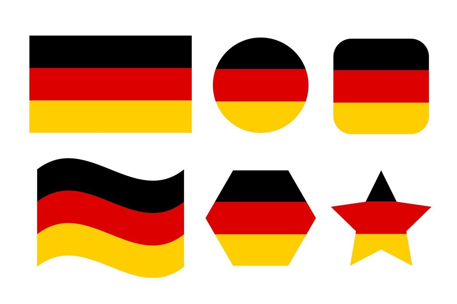 Ilustración simple de la bandera de Alemania para el día de la independencia o las elecciones vector