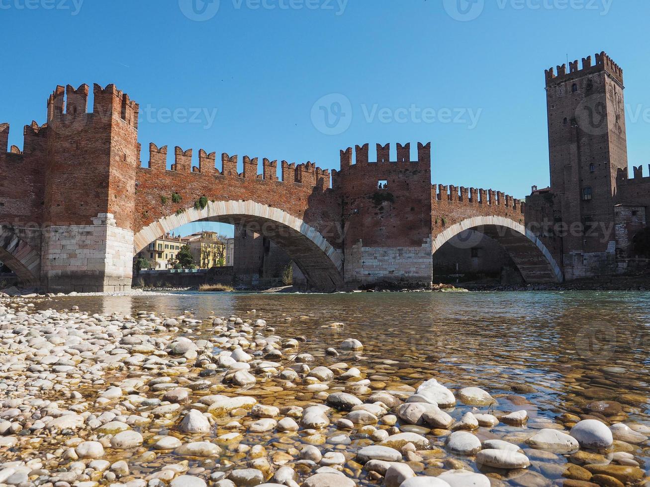 Castelvecchio Bridge aka Scaliger Bridge in Verona photo