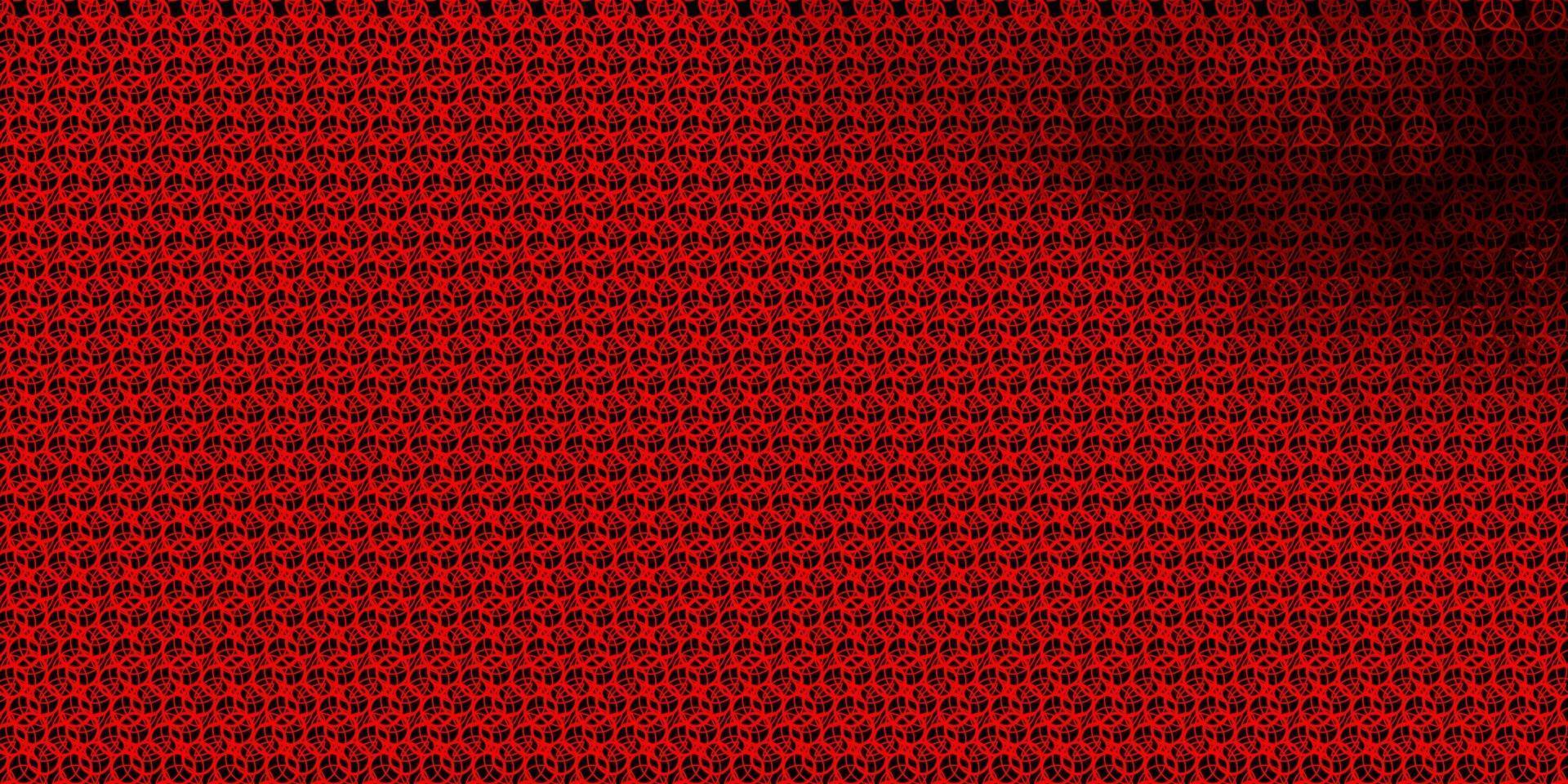 Dark Red vector backdrop with mystery symbols.