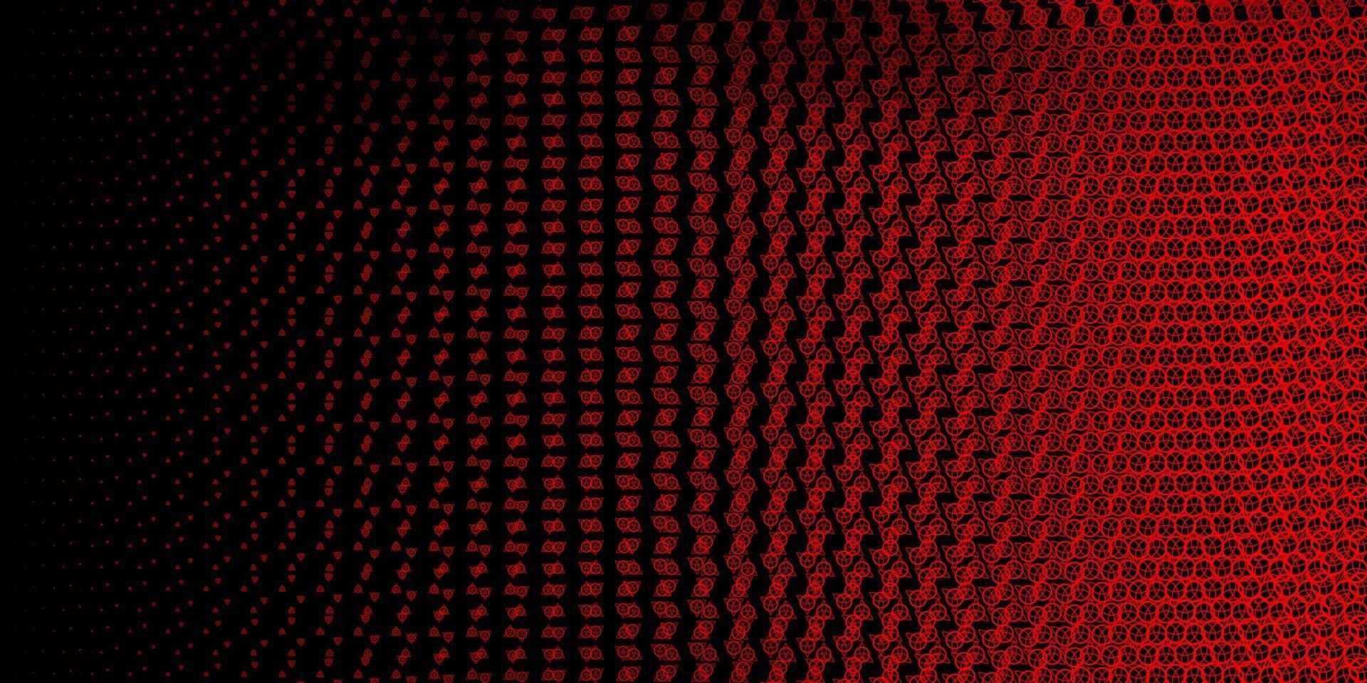Dark Red vector texture with religion symbols.