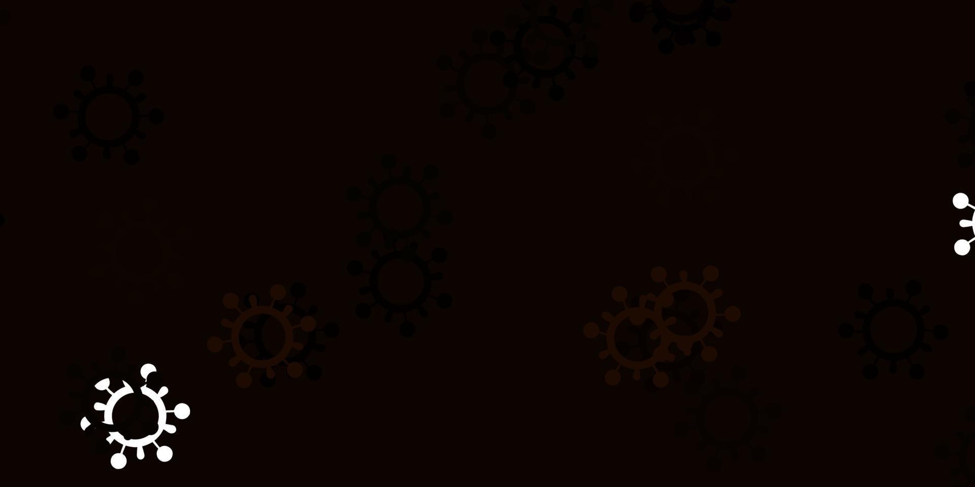Light yellow vector texture with disease symbols.