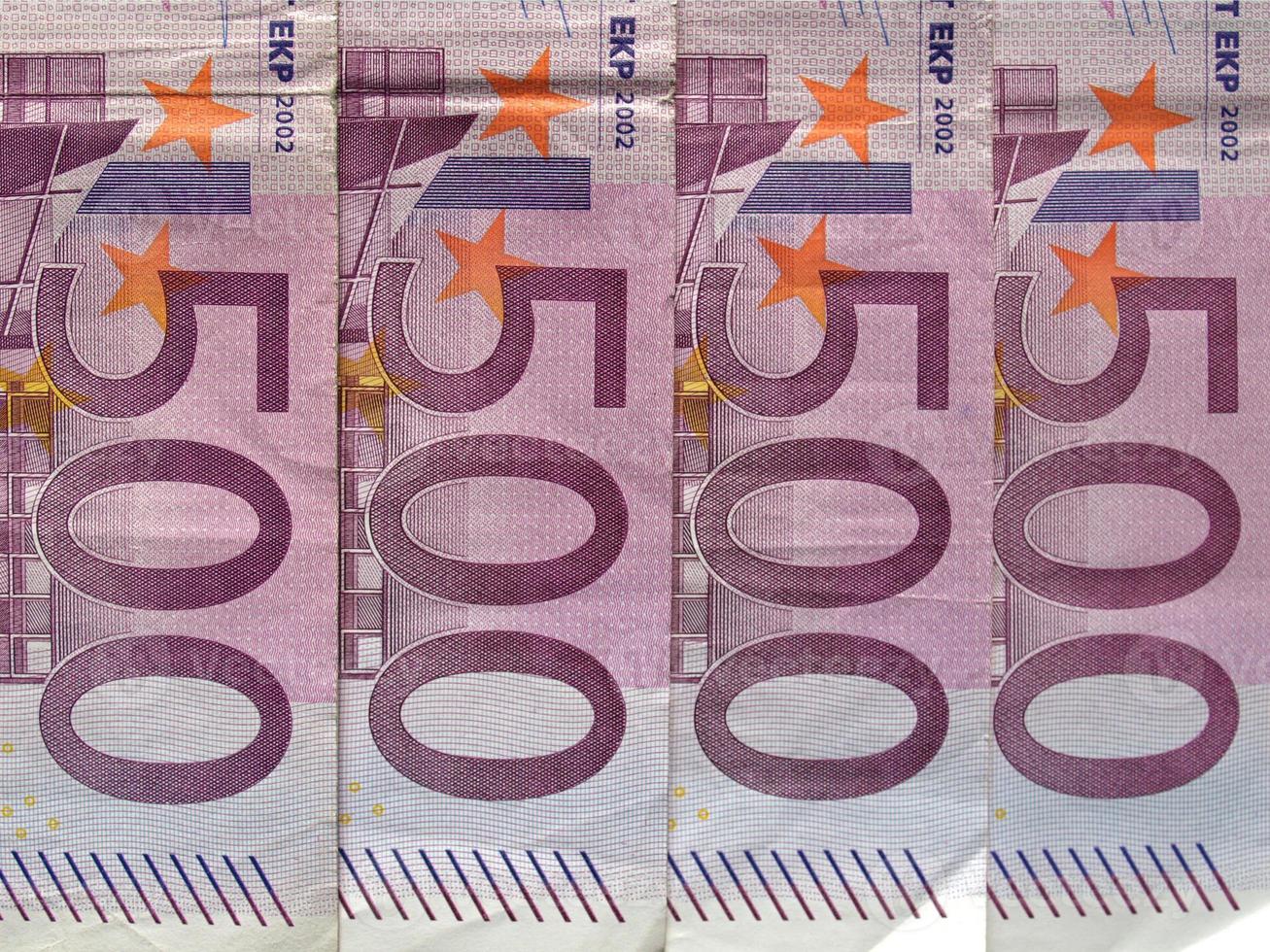 Billete de 500 euros, unión europea foto