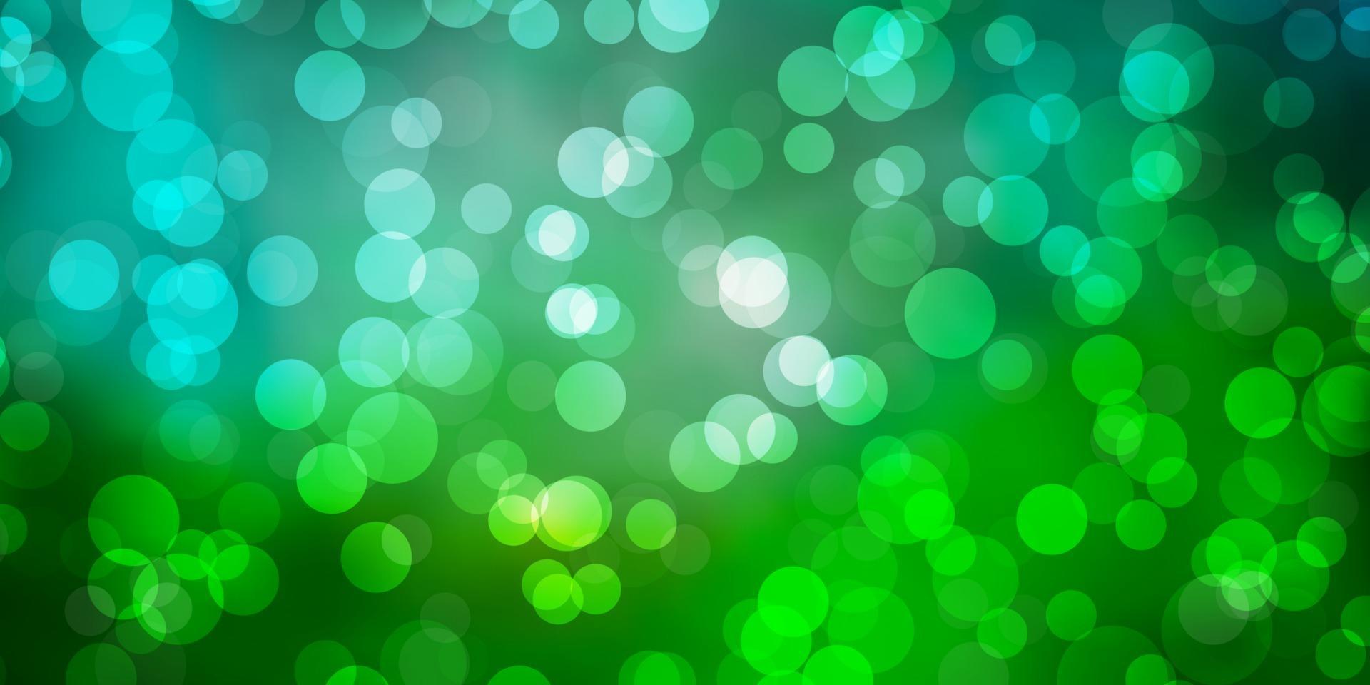 Light Green vector pattern with spheres.
