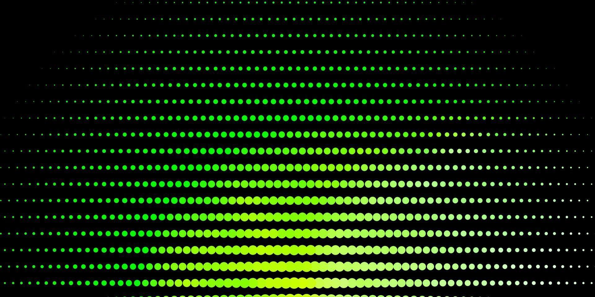 Dark Green vector background with spots.