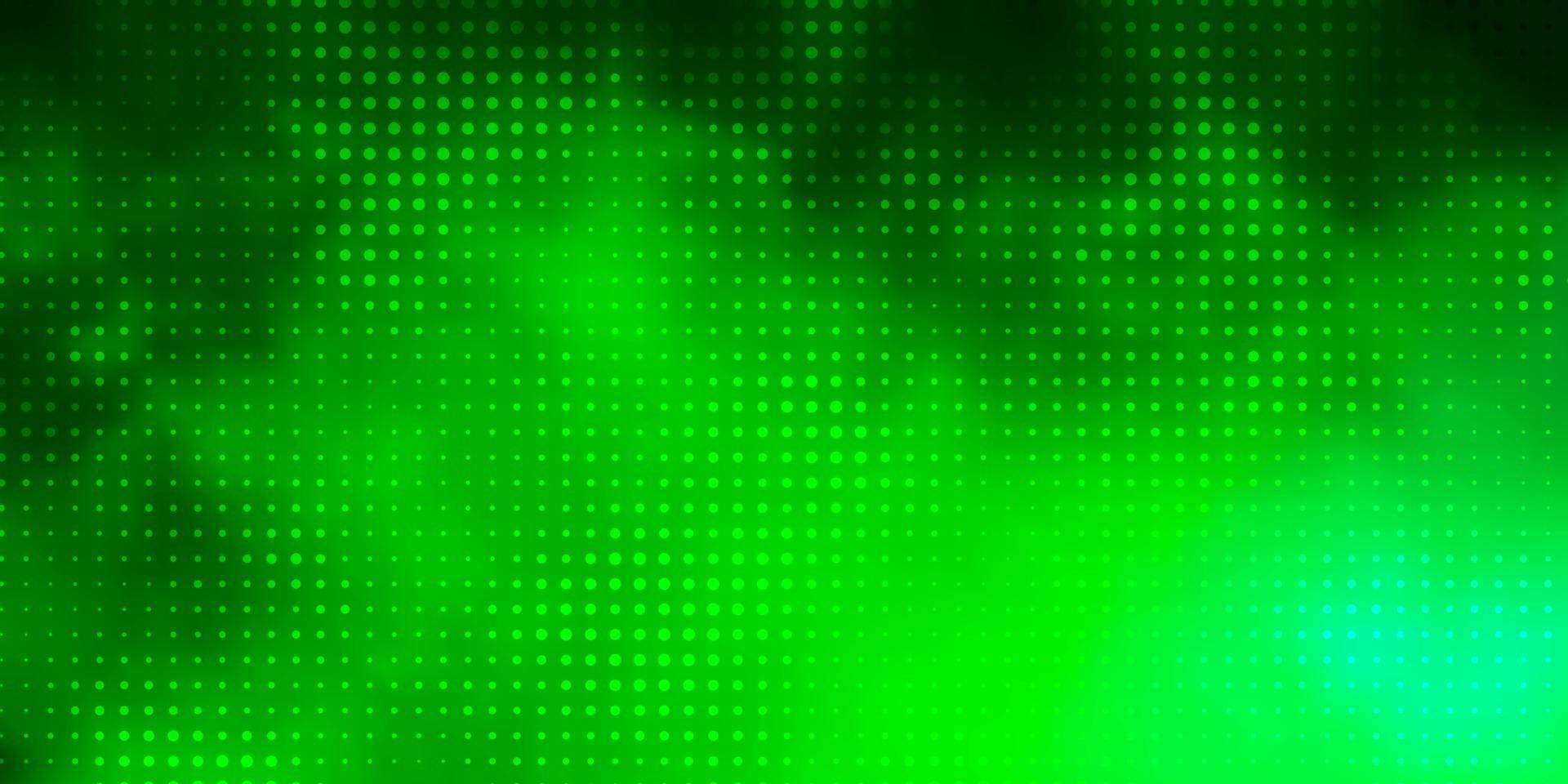 Fondo de vector verde claro con burbujas.