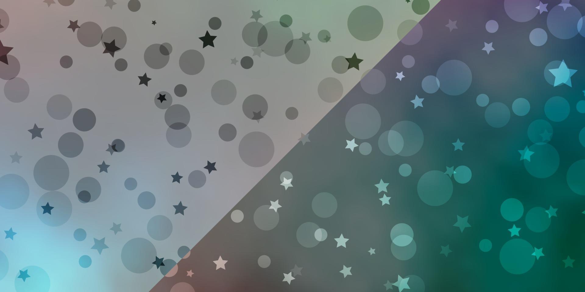 Vector pattern with circles, stars.