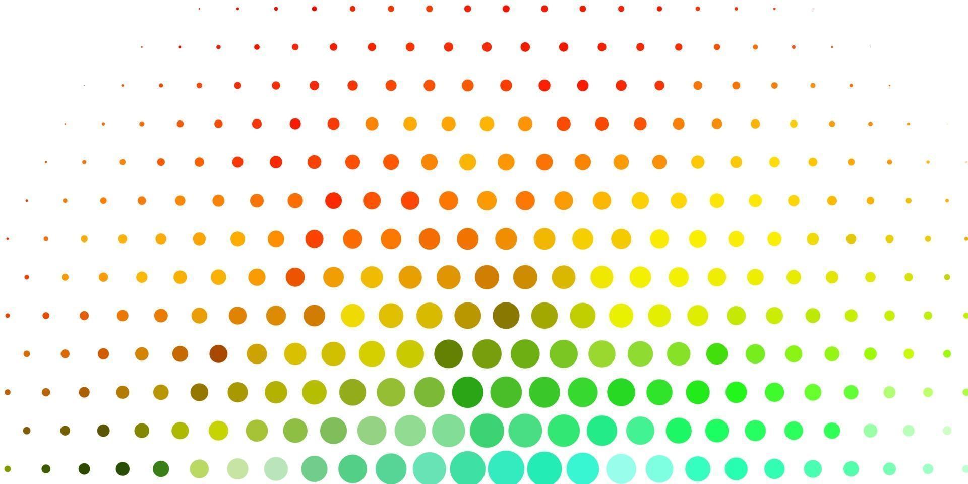 Light Green, Yellow vector background with spots.