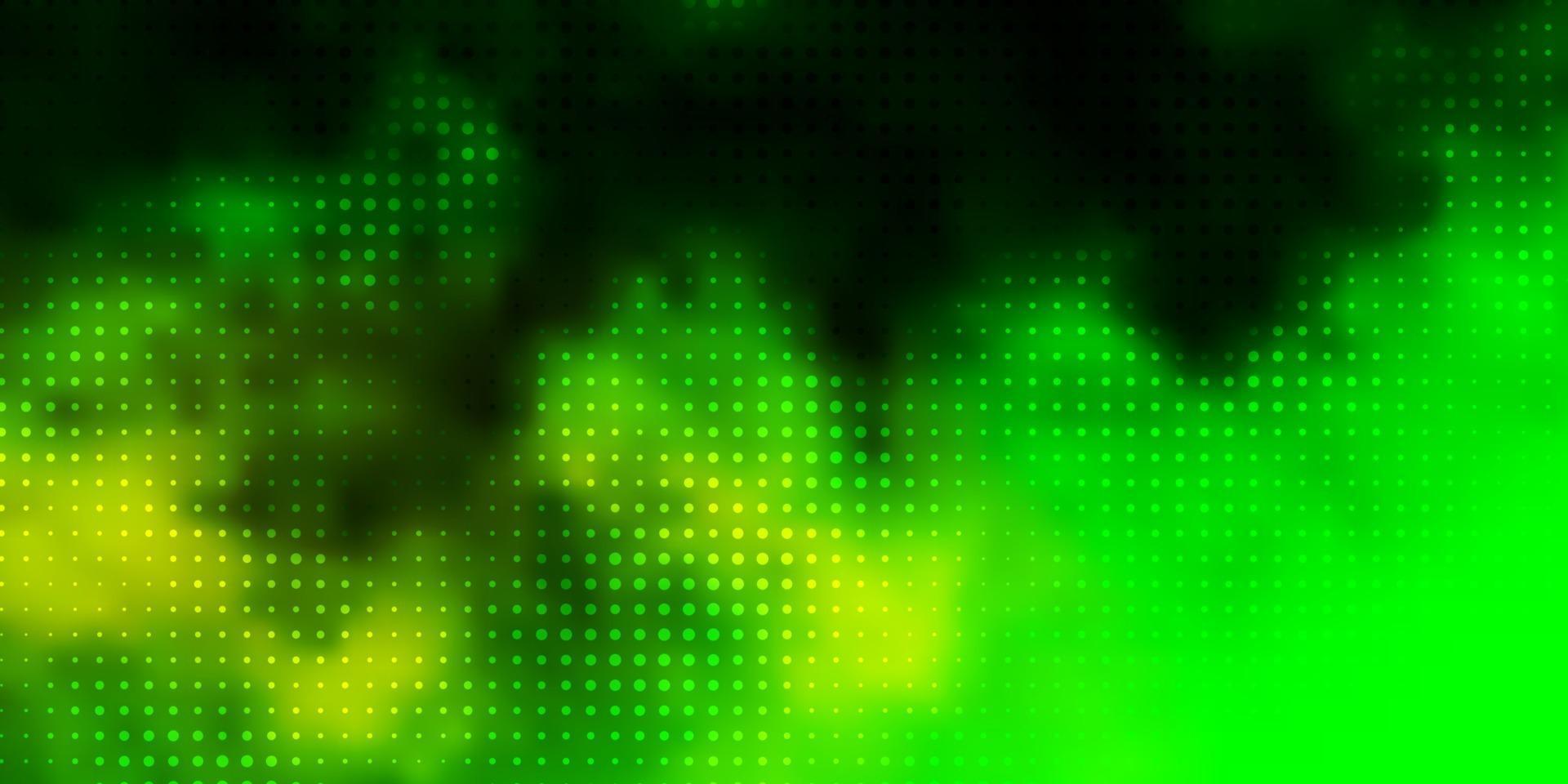 Light Green, Yellow vector template with circles.
