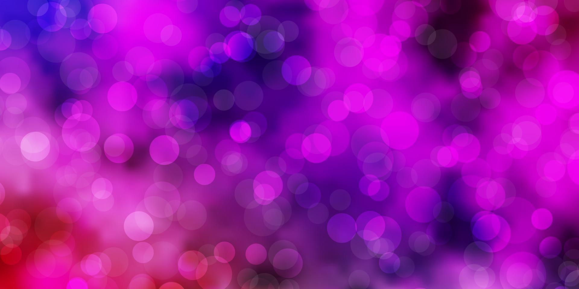 Light Multicolor vector background with circles.
