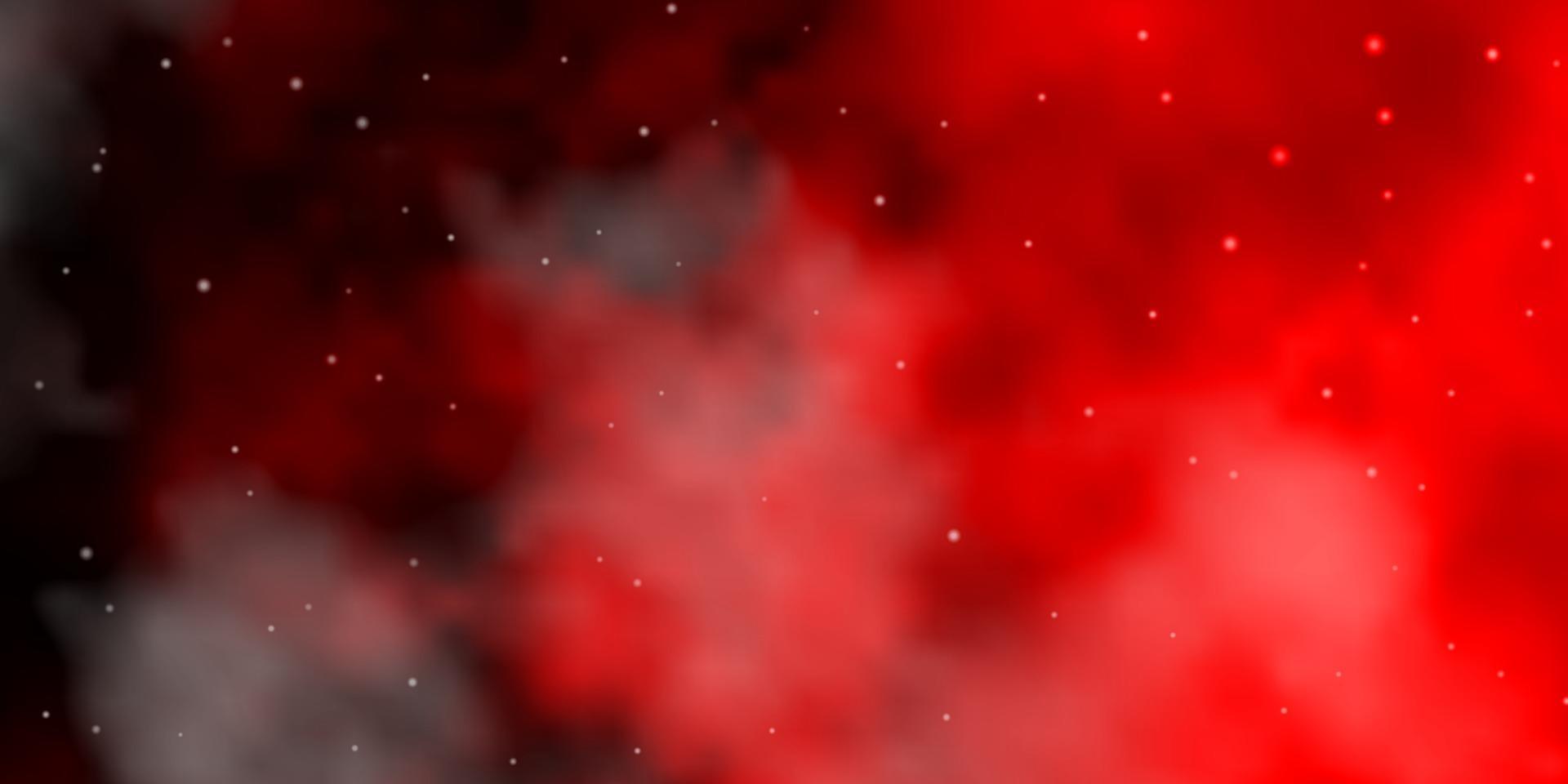 Dark Red vector layout with bright stars.