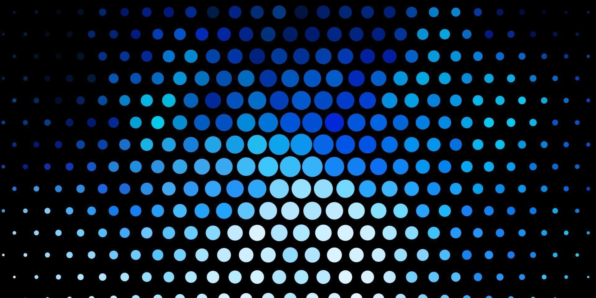 Dark BLUE vector background with spots.