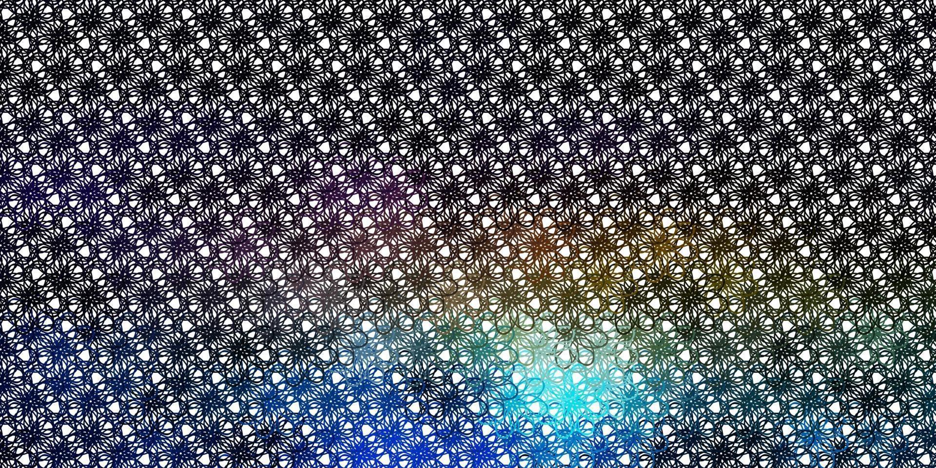 Light Multicolor vector pattern with wry lines.
