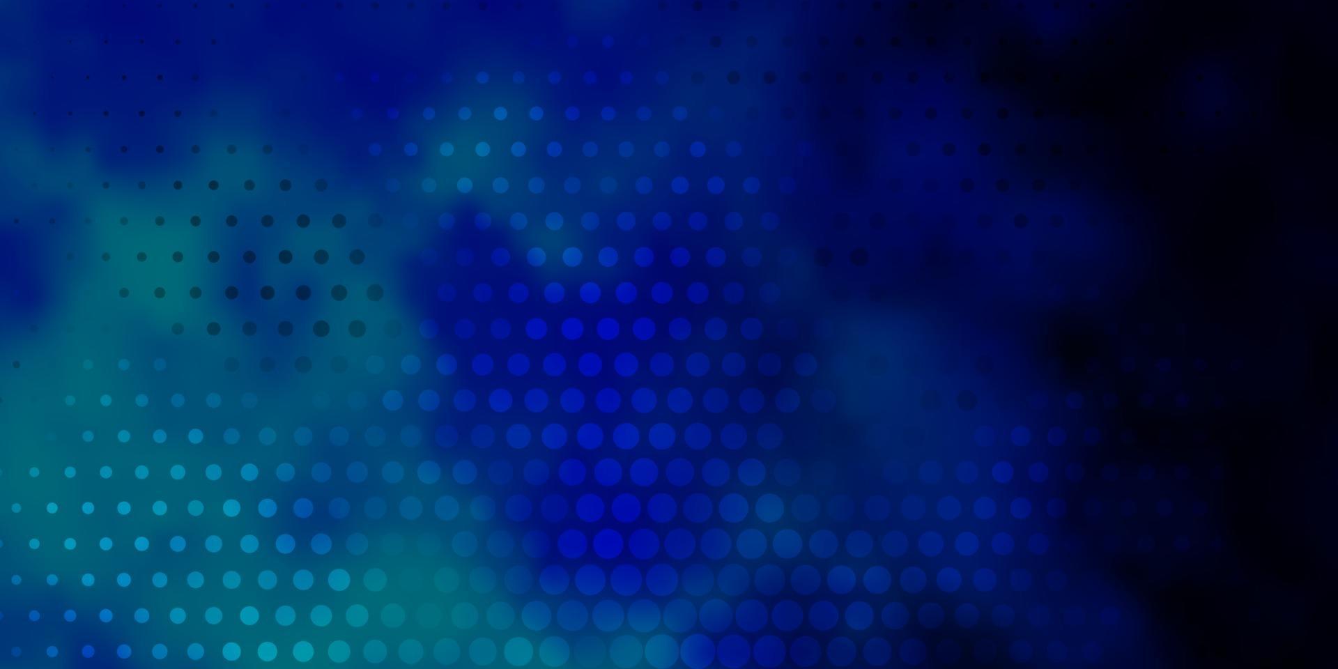 Telón de fondo de vector azul oscuro con puntos.