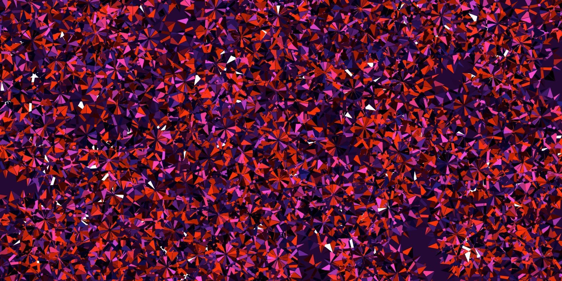 Light Pink, Red vector texture with bright snowflakes.